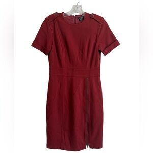 Worth New York Red Straight Dress Size 2